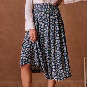 Sézane Alicia skirt in Cara print